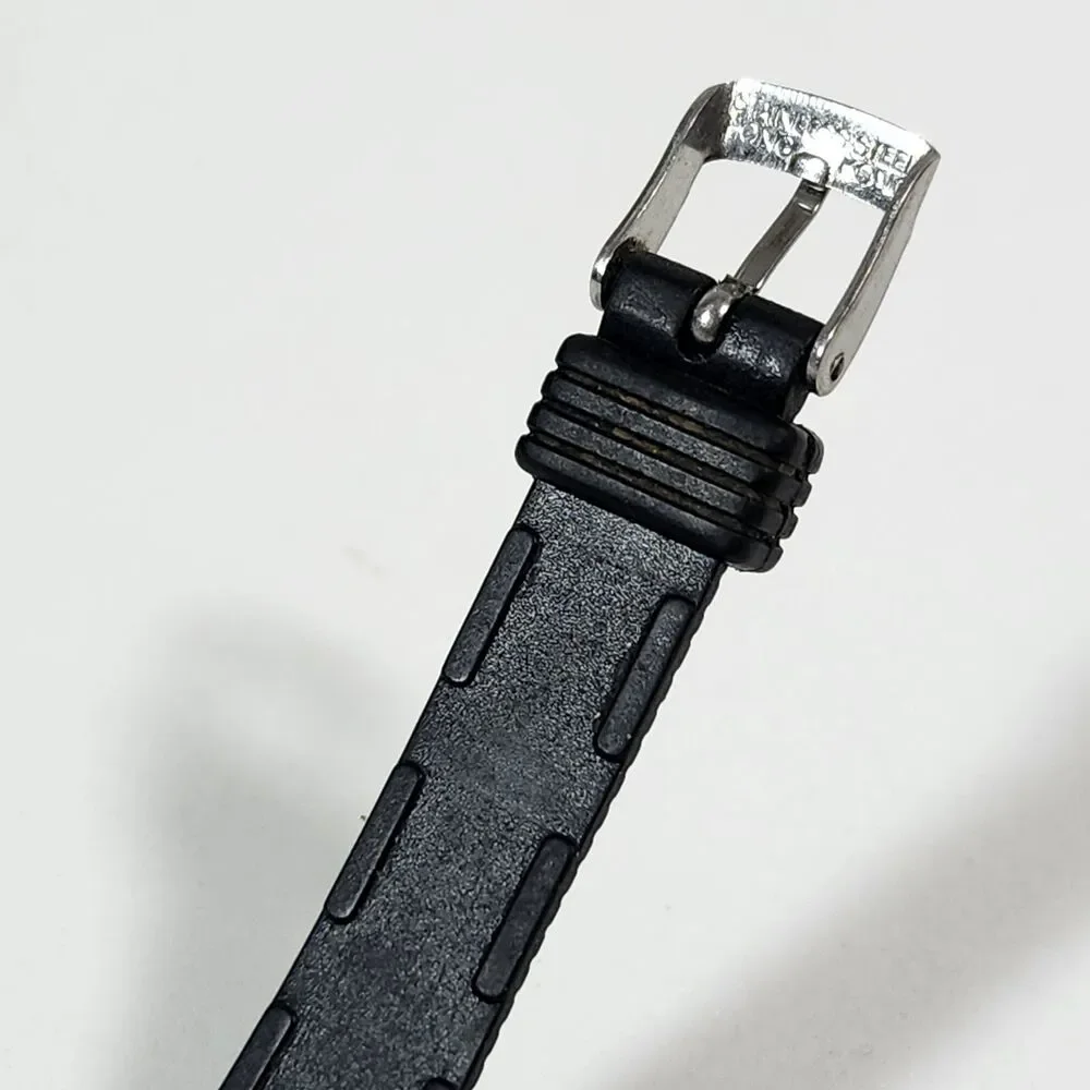 Timex T Cell Wrist Watch Women Black Band Vintage New Battery